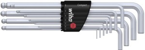 Zestaw kluczy trzpieniowych 369 H11 11-częśc. uchwyt Compact rk 1,5–10 mm długa
