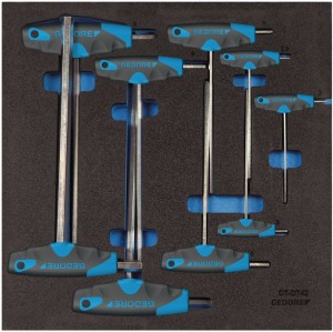 Moduł narzędziowy 1500 CT2-DT 2142 9-części moduł 2/3 klucz trzpieniowy TORX GED